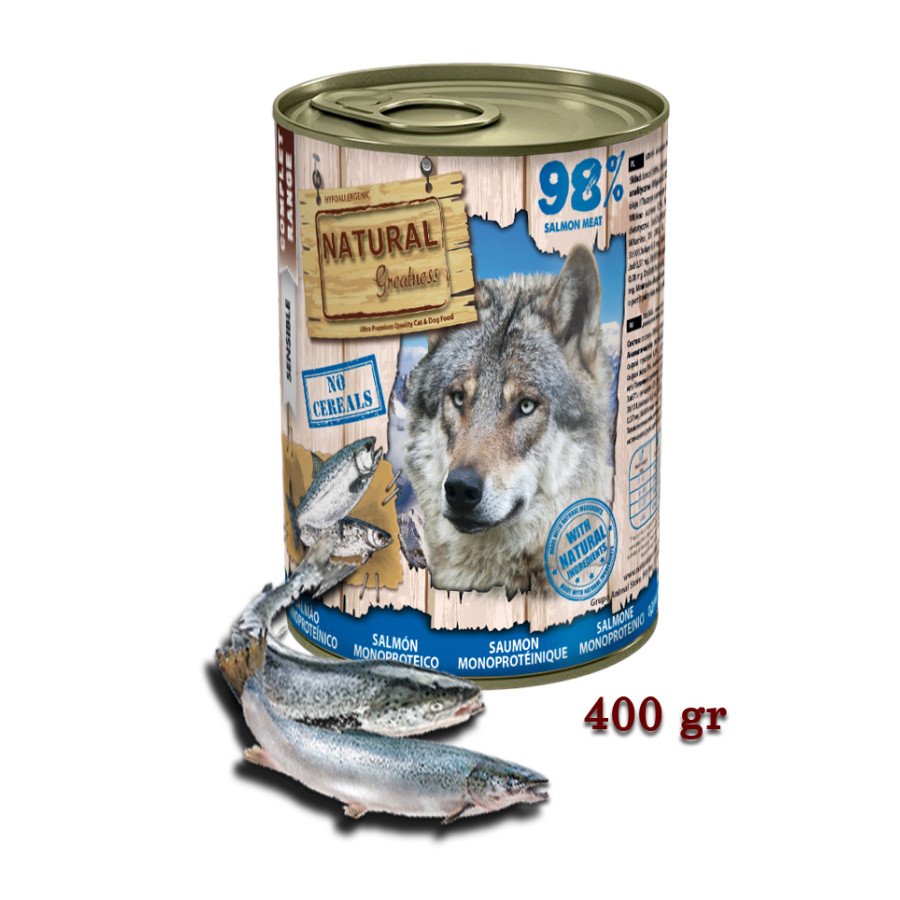 Patée sans céréales monoprotéine de saumon pour chien Patée sans céréales monoprotéine de saumon pour chien