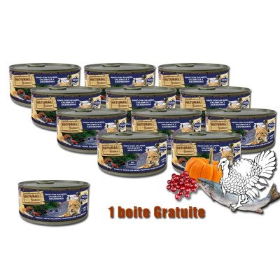 Patée au saumon et à la dinde