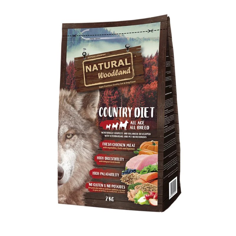Croquettes Natural Woodland au Poulet et riz chien toutes races Croquettes Natural Woodland au Poulet et riz chien toutes races