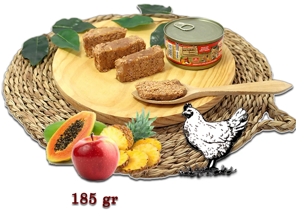 assiette poulet pomme pour chat et chaton